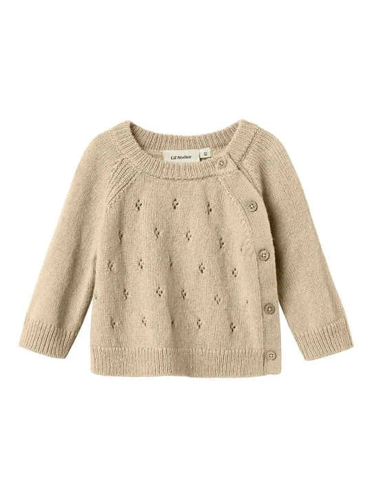 Zdjęcie produktu Lil Atelier Kardigan w kolorze beżowym rozmiar: 80 Lil' Atelier