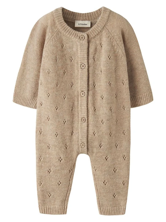 Zdjęcie produktu Lil Atelier Kombinezon "Nalio" w kolorze jasnobrązowym rozmiar: 80 Lil' Atelier