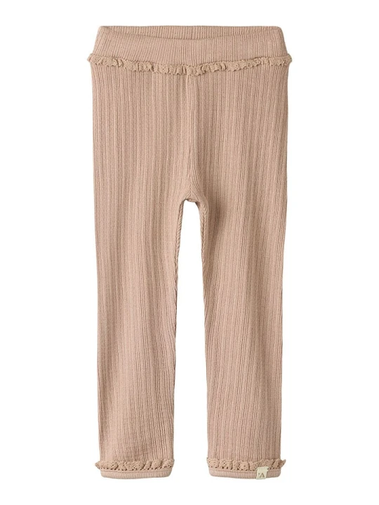 Zdjęcie produktu Lil Atelier Legginsy "Babette" w kolorze jasnobrązowym rozmiar: 68 Lil' Atelier