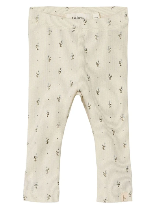 Zdjęcie produktu Lil Atelier Legginsy "Gago" w kolorze kremowym rozmiar: 56 Lil' Atelier