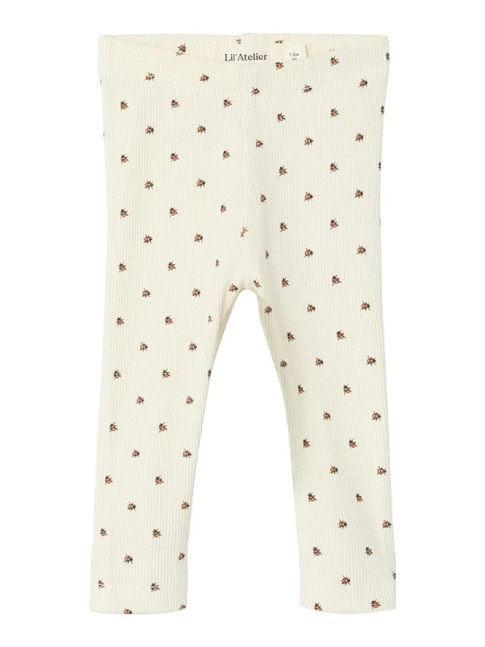 Zdjęcie produktu Lil Atelier Legginsy "Lago" w kolorze beżowym rozmiar: 80 Lil' Atelier