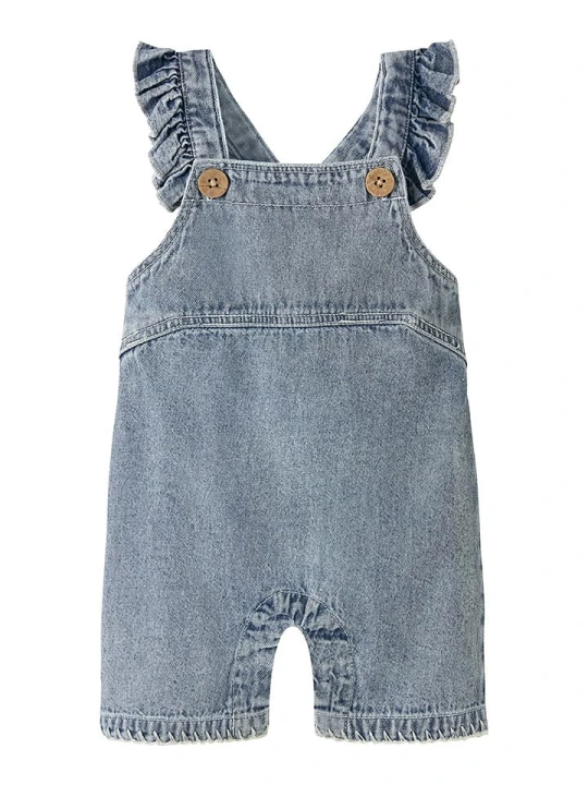 Zdjęcie produktu Lil Atelier Ogrodniczki dżinsowe "Funda" w kolorze niebieskim rozmiar: 68 Lil' Atelier