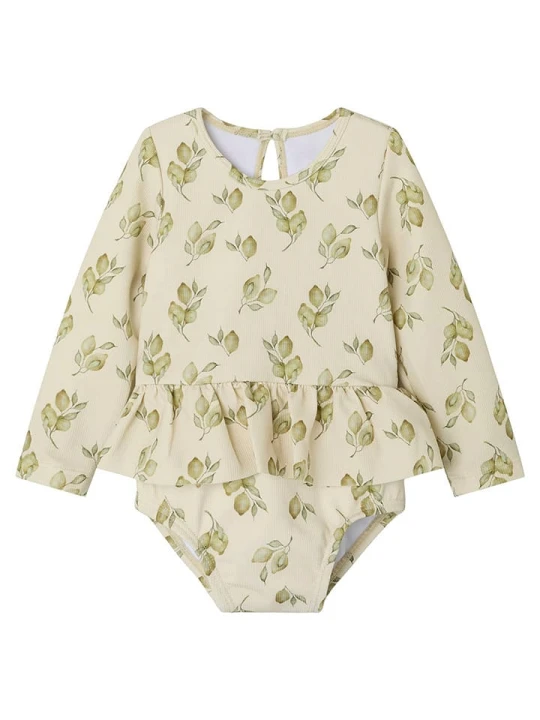 Zdjęcie produktu Lil Atelier Strój kąpielowy "Floria" w kolorze beżowym rozmiar: 74 Lil' Atelier
