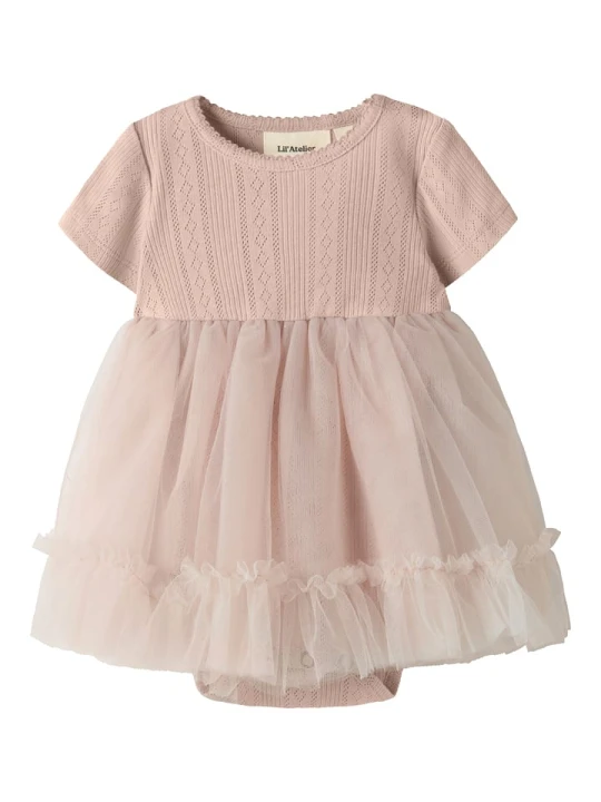 Zdjęcie produktu Lil Atelier Sukienka-body "Fanella" w kolorze jasnoróżowym rozmiar: 86 Lil' Atelier