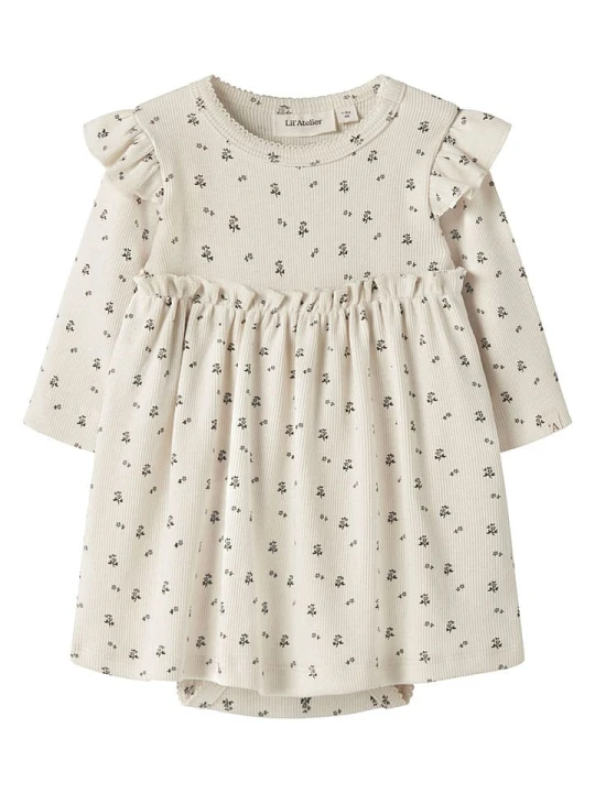 Zdjęcie produktu Lil Atelier Sukienka-body "Lago" w kolorze kremowym rozmiar: 62 Lil' Atelier