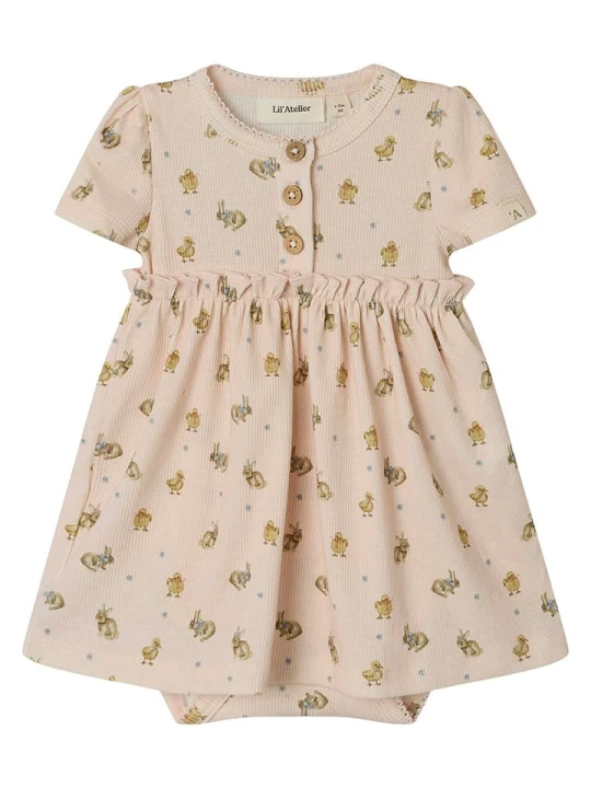 Zdjęcie produktu Lil Atelier Sukienka-body "Lavo" w kolorze jasnoróżowym rozmiar: 56 Lil' Atelier