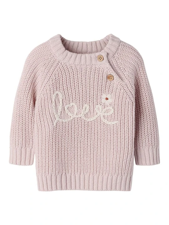 Zdjęcie produktu Lil Atelier Sweter "Emlen" w kolorze jasnoróżowym rozmiar: 74 Lil' Atelier