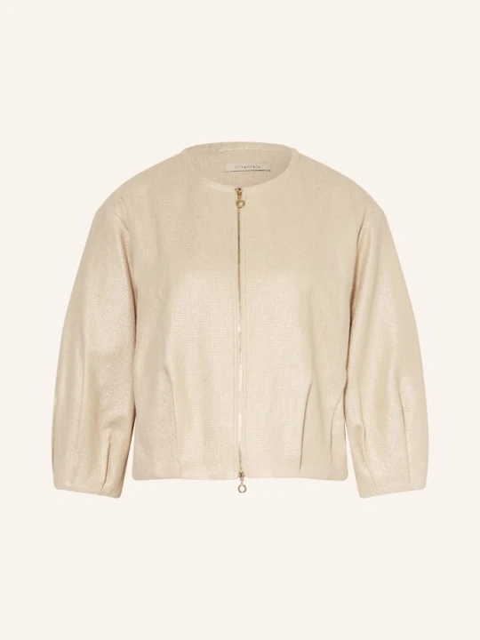 Zdjęcie produktu Lilienfels Bluzka Z Rękawami 3/4 I Błyszczącą Nicią beige ZŁOTY