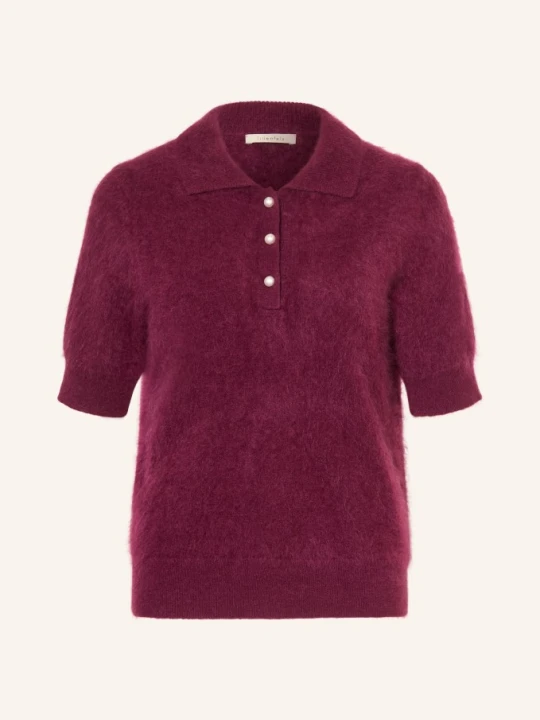 Zdjęcie produktu Lilienfels Dzianinowa Koszulka Polo Z Kaszmiru rot CIEMNOCZERWONY