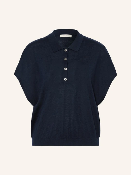 Zdjęcie produktu Lilienfels Koszulka Polo Z Dzianiny Z Wełną Merynosową blau GRANATOWY
