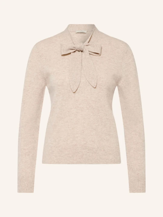 Zdjęcie produktu Lilienfels Sweter Z Kaszmiru Z Kokardą beige