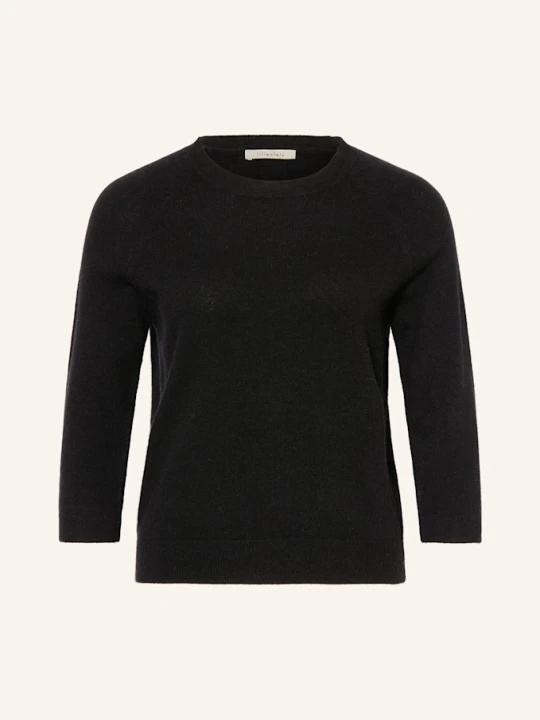 Zdjęcie produktu Lilienfels Sweter Z Kaszmiru Z Rękawem 3/4 schwarz CZARNY