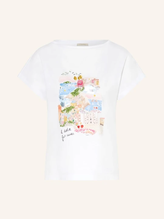 Zdjęcie produktu Lilienfels T-Shirt Z Kamieniami Ozdobnymi I Cekinami weiss