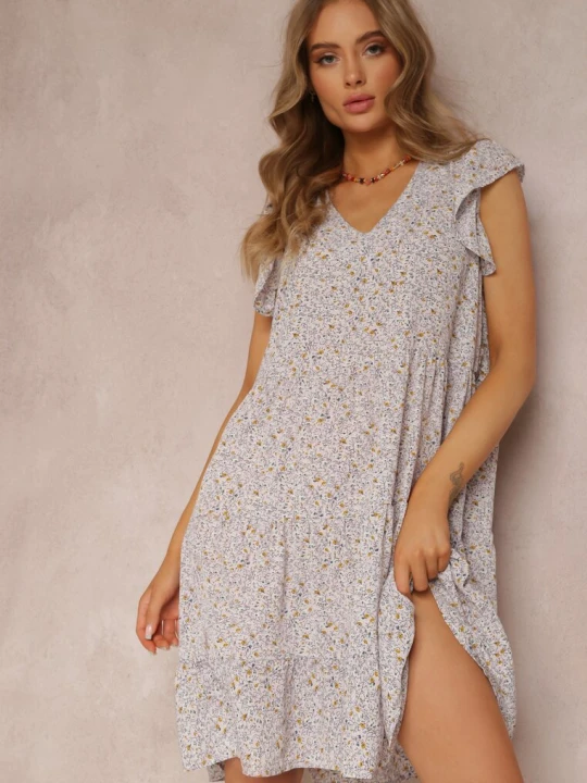 Zdjęcie produktu Liliowa Sukienka Viviatune R&f Fashion Fioletowy
