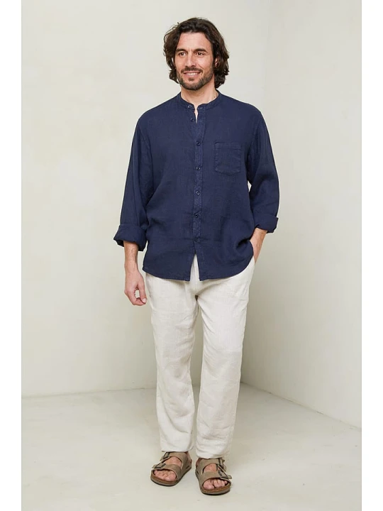 Zdjęcie produktu Lin Passion Koszula w kolorze granatowym rozmiar: XL/XXL
