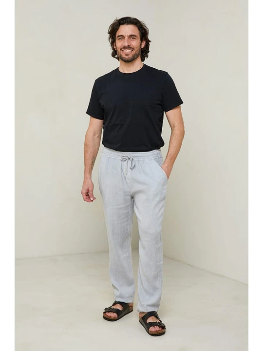 Zdjęcie produktu Lin Passion Spodnie w kolorze szarym rozmiar: M / L