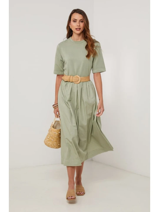 Zdjęcie produktu Lin Passion Sukienka w kolorze khaki rozmiar: 38/40