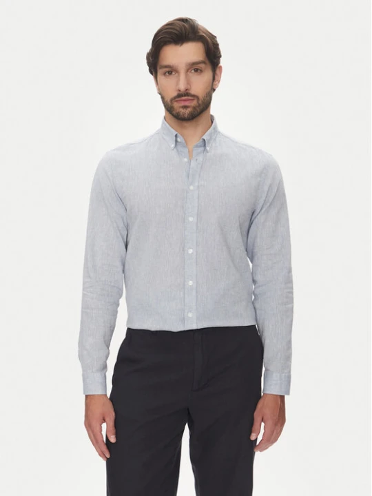 Zdjęcie produktu Lindbergh Koszula 30-203344B Błękitny Relaxed Fit Niebieski jasny