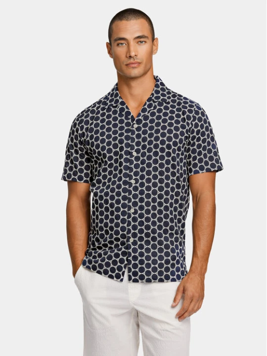 Zdjęcie produktu Lindbergh Koszula 30-203569 Granatowy Relaxed Fit