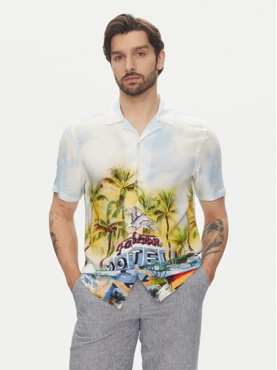 Zdjęcie produktu Lindbergh Koszula 30-203735 Kolorowy Relaxed Fit