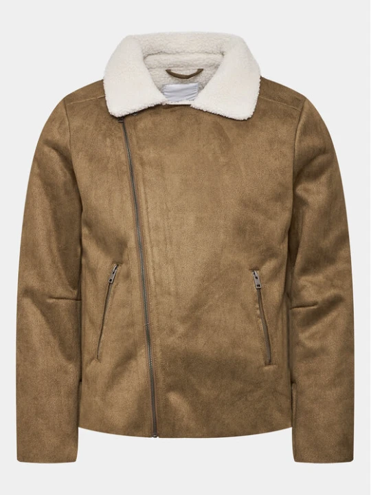 Zdjęcie produktu Lindbergh Kurtka z imitacji skóry 30-30053A Brązowy Slim Fit