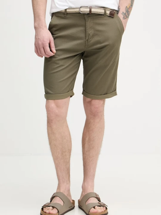 Zdjęcie produktu Lindbergh szorty chino męskie bawełniane z elastanem zielony