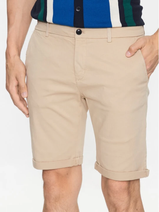 Zdjęcie produktu Lindbergh Szorty materiałowe 30-505044 Beżowy Slim Fit