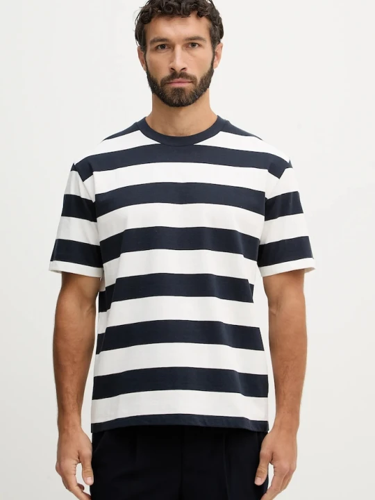 Zdjęcie produktu Lindbergh t-shirt bawełniany granatowy