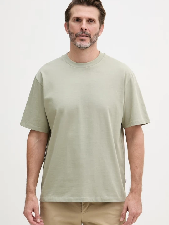 Zdjęcie produktu Lindbergh T-shirt męski bawełniany zielony