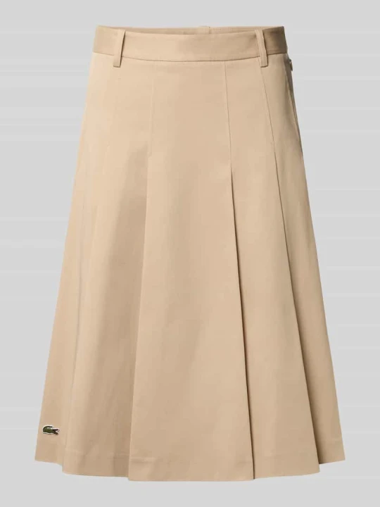 Zdjęcie produktu Linia a spódnica midi z mieszanka bawełny Lacoste Camel