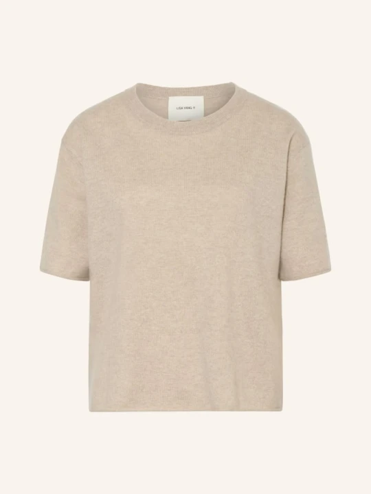 Zdjęcie produktu Lisa Yang Dzianinowa Koszulka Cila Z Kaszmiru beige JASNOBRĄZOWY