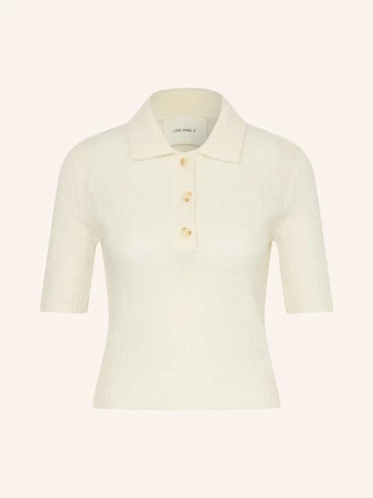Zdjęcie produktu Lisa Yang Dzianinowa Koszulka Polo Masy Z Kaszmirem weiss KREMOWY