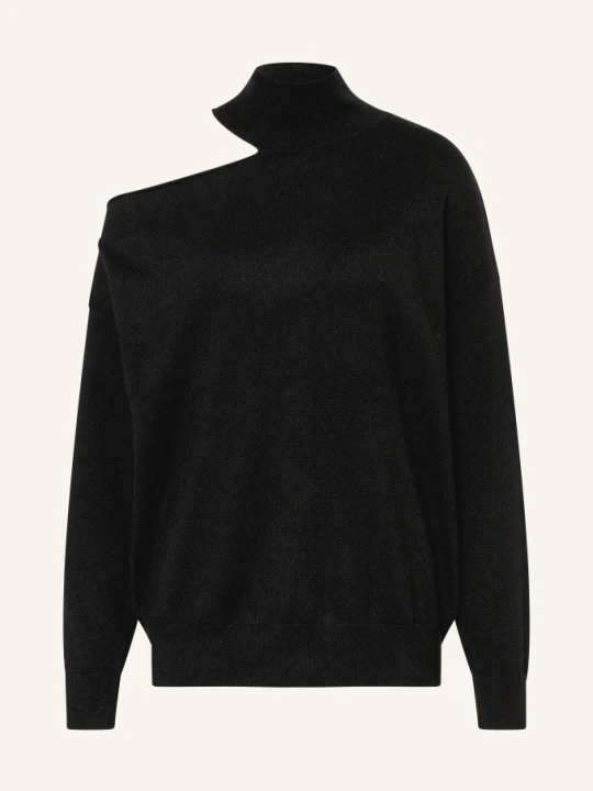 Zdjęcie produktu Lisa Yang Sweter Z Kaszmiru Z Wycięciem schwarz CZARNY
