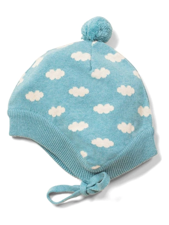 Zdjęcie produktu Little Green Radicals Czapka "Fluffy Cloud" w kolorze błękitnym rozmiar: 110