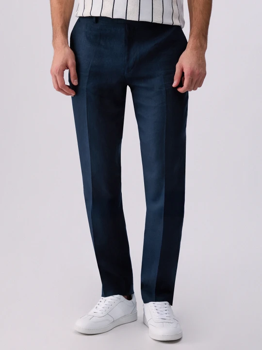 Zdjęcie produktu Liu Jo 100% Linen Trousers niebieski