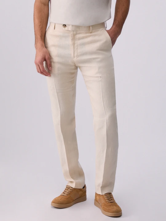 Zdjęcie produktu Liu Jo 100% Linen Trousers biały