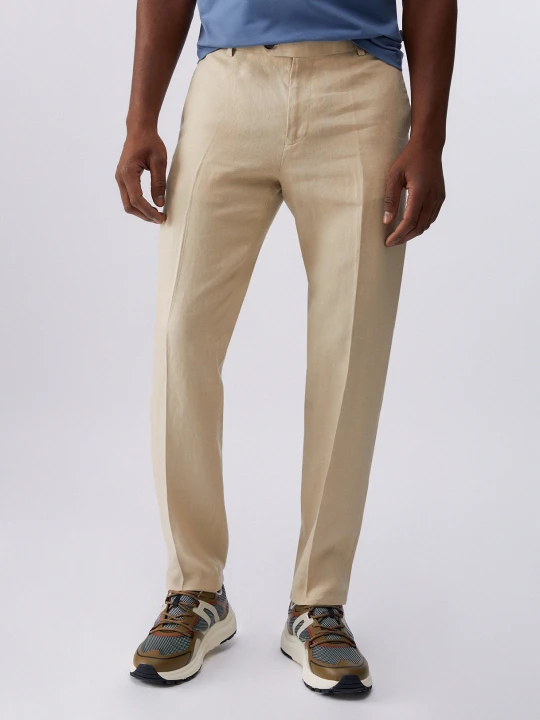Zdjęcie produktu Liu Jo 100% Linen Trousers beżowy