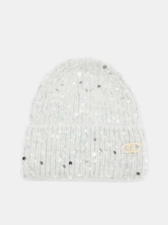 Zdjęcie produktu Liu Jo Angora Hat With Sequins Ice Grey