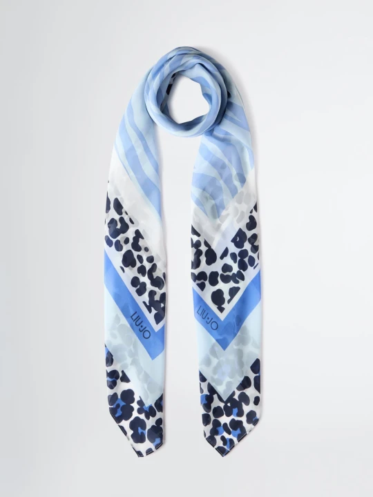 Zdjęcie produktu Liu Jo Animal-print Foulard Sky Blue