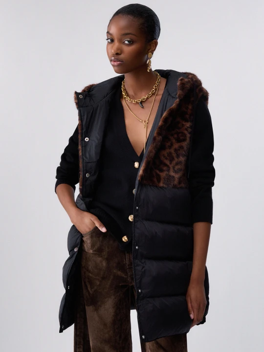 Zdjęcie produktu Liu Jo Animal Print Hooded Gilet