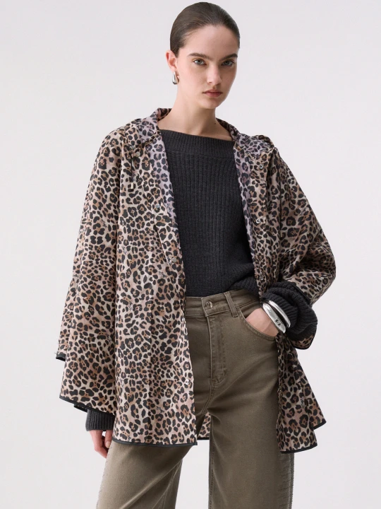 Zdjęcie produktu Liu Jo Animal Print Packable Poncho