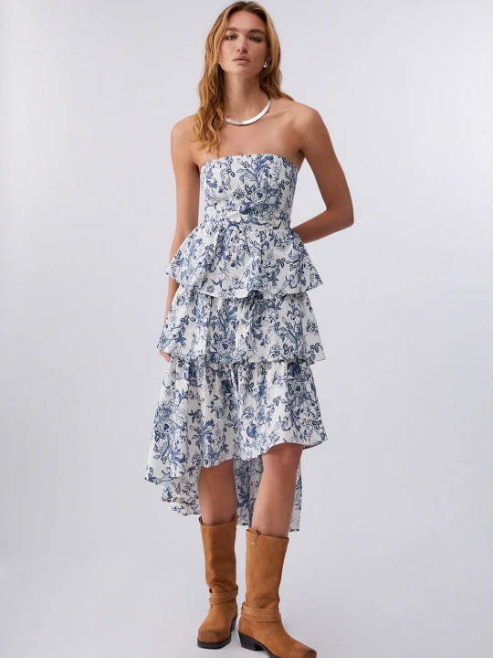 Zdjęcie produktu Liu Jo Asymmetrical Bustier Dress niebieski