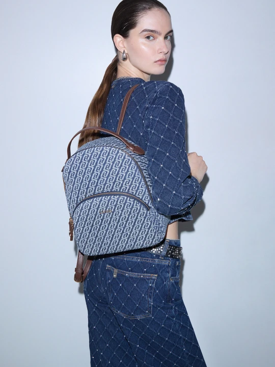 Zdjęcie produktu Liu Jo Backpack Monogram In Denim Blue Denim