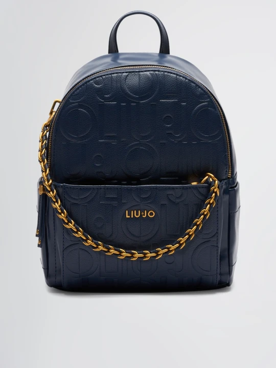 Zdjęcie produktu Liu Jo Backpack With Logo And Chain niebieski