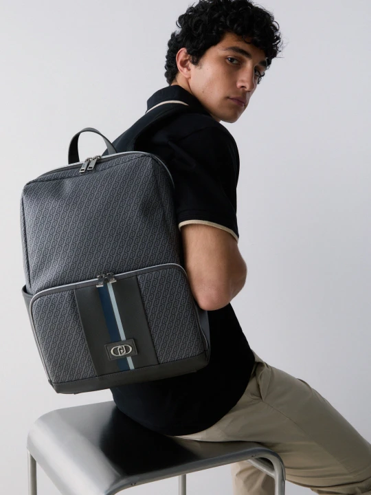 Zdjęcie produktu Liu Jo Backpack With Monogram Logo szary