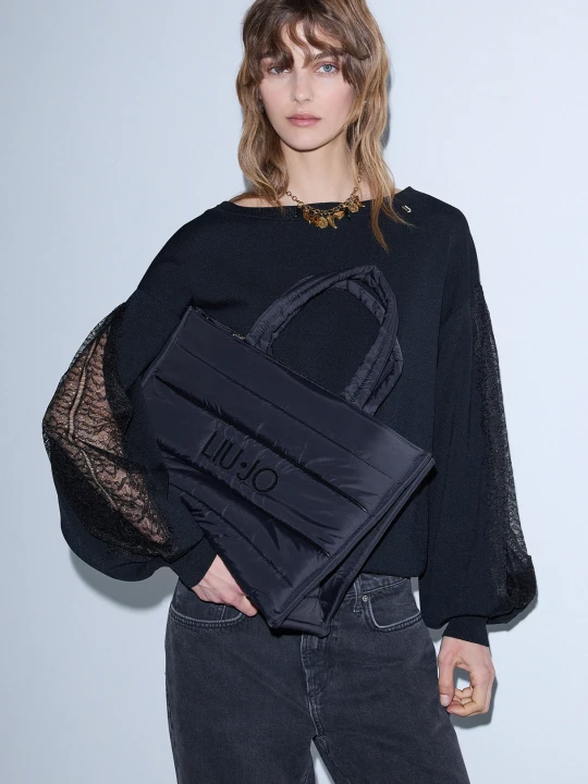 Zdjęcie produktu Liu Jo Bag Tote Large In Nylon Padded czarny
