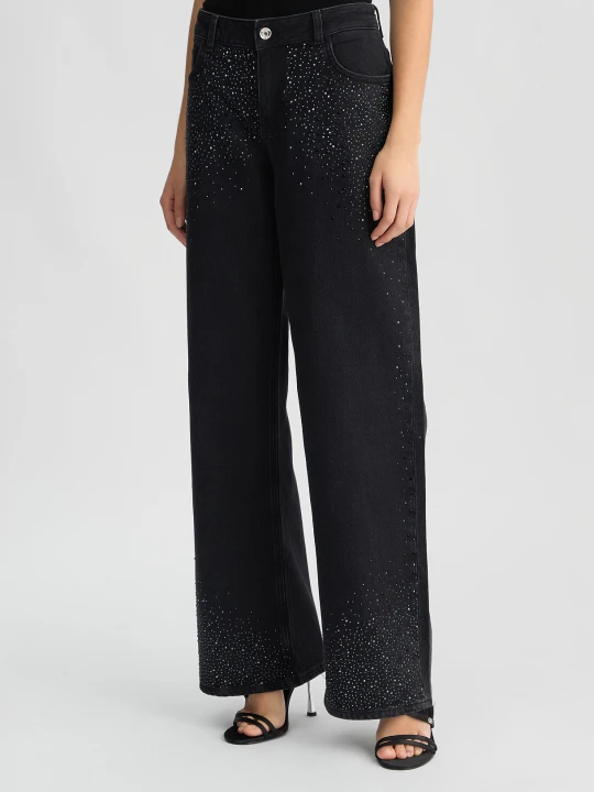 Zdjęcie produktu Liu Jo Baggy Jeans With Rhinestones