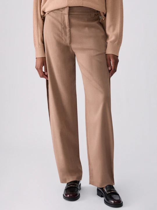 Zdjęcie produktu Liu Jo Balloon Pants In Herringbone Fabric beżowy