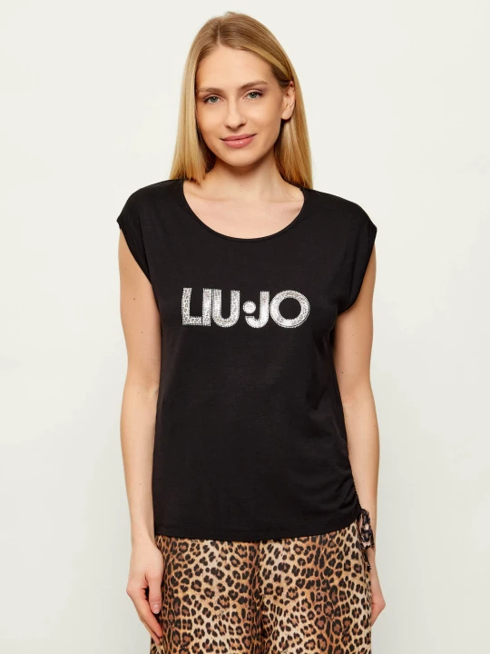 Zdjęcie produktu Liu Jo Beachwear T-shirt | Regular Fit czarny