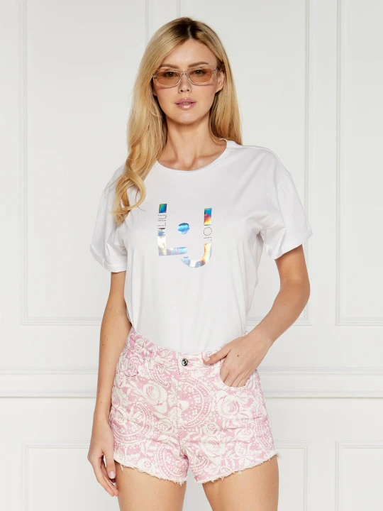 Zdjęcie produktu Liu Jo Beachwear T-shirt | Regular Fit biały
